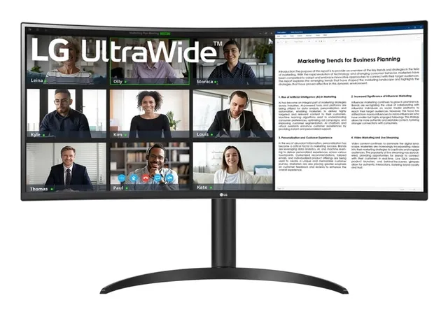 34" LG UltraWide 34WR55QK-B - 3440x1440 (UWQHD) - 100Hz - VA - 65W USB-C