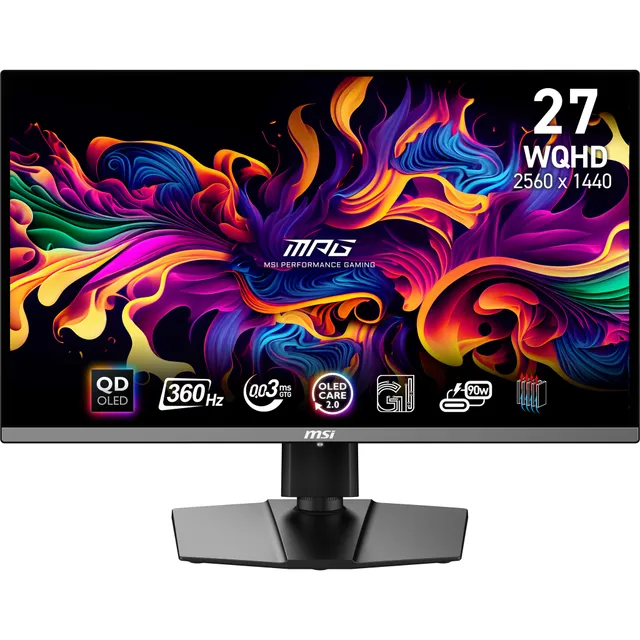 MPG 271QRX QD-OLED / 27" / QD-OLED / 2560x1440 / 360 Hz / HDMI,DP,USB-C / Adaptive-Sync / VESA