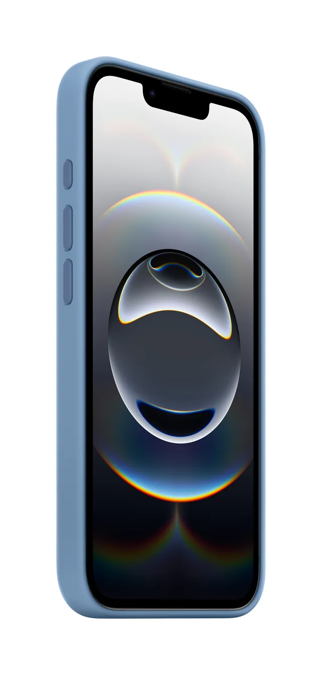 Skydd för mobiltelefon - silikon - vinterblå - för iPhone 16e