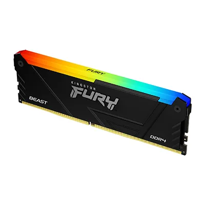 Kingston FURY Beast RGB - DDR4 - modul - 32 GB - DIMM 288-PIN - 3200 MHz / PC4-25600 - CL16 - 1,35 V - inte buffert - ej ECC - sort