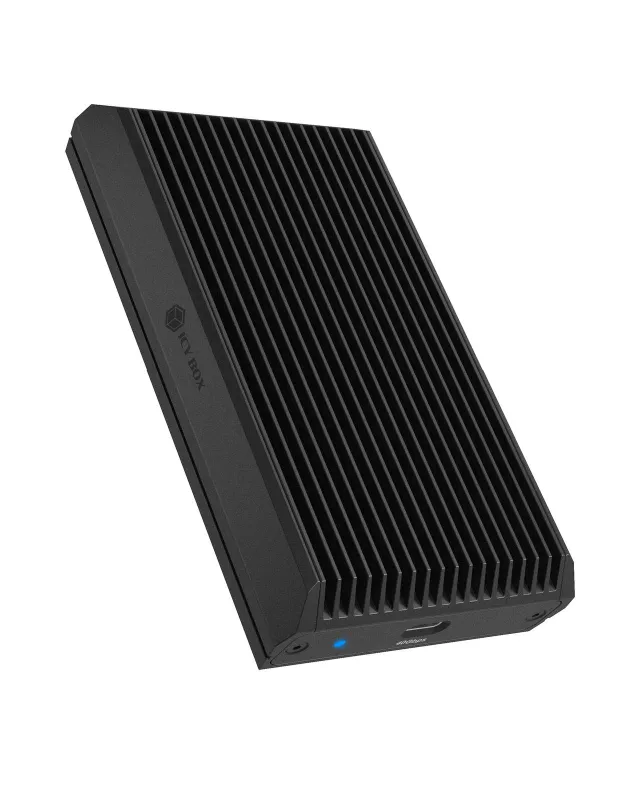 ICY BOX - Förvaringslåda - M.2 - M.2 NVMe Card / PCIe (NVMe) - USB4 - svart