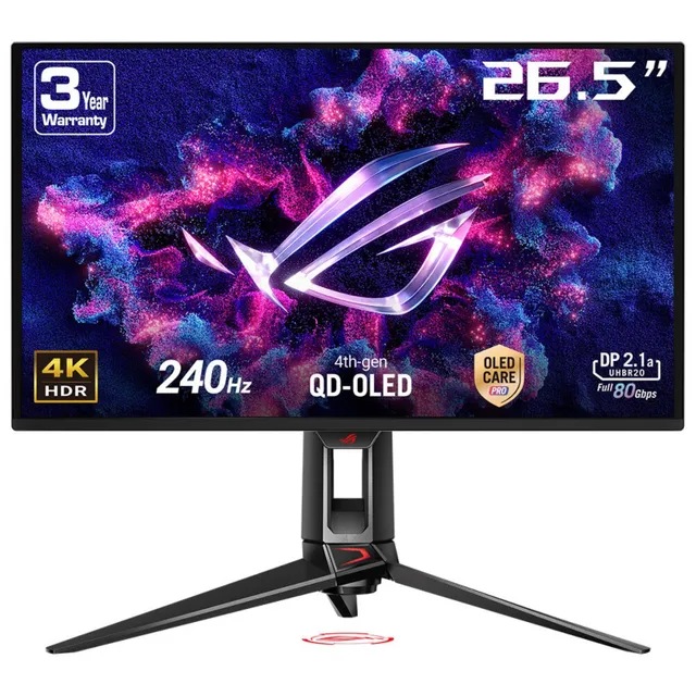 ROG Swift OLED PG27UCDM / 27' / 4K QD-OLED / 3840 x 2160 / 240Hz / 0.03ms (Fyndvara klass 3)