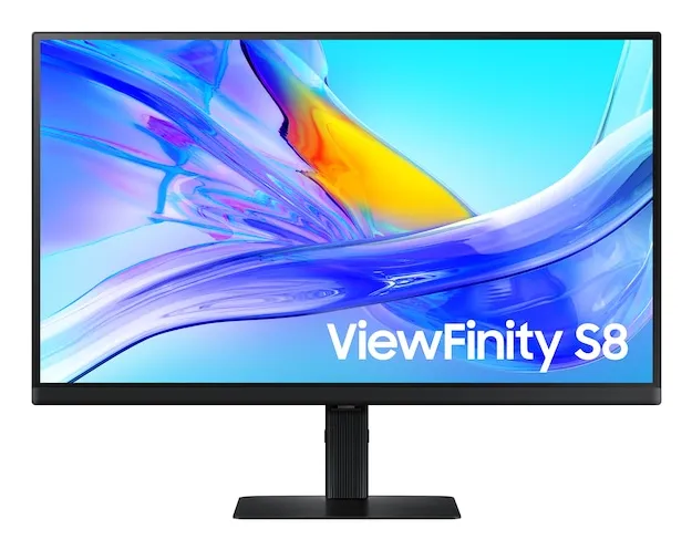 27" Samsung ViewFinity S8 S27D804 - 3840x2160 (4K) - 60Hz - VA - 90W USB-C - KVM switch