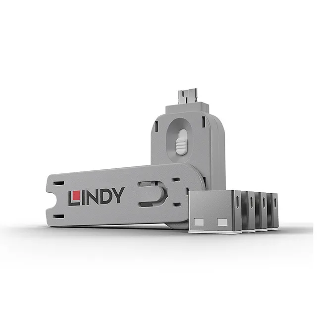 USB Port Blocker - USB-portblockerare - vit