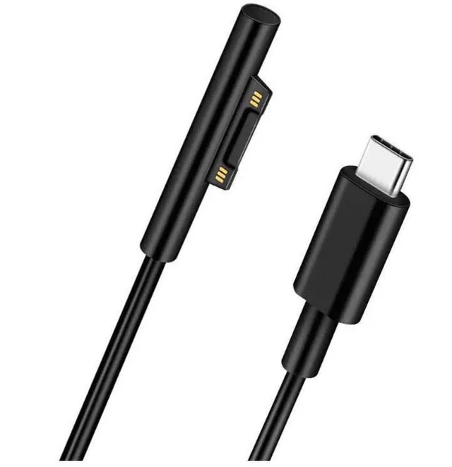 USB-C – Surface Connector -kaapeli, 1,5 m, musta