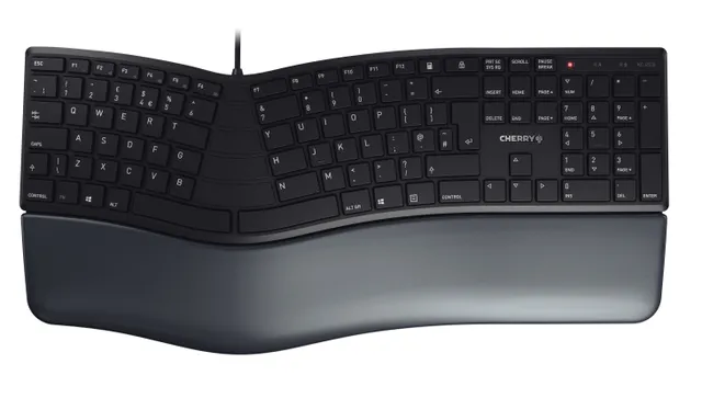 KC 4500 ERGO - Tangentbord - USB - QWERTY - brittisk - svart