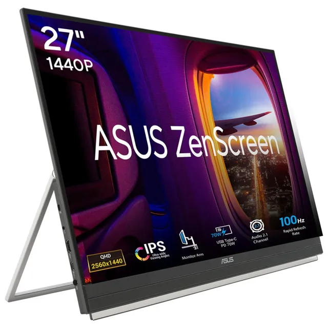27" ASUS ZenScreen MB27ACF - 2560x1440 (QHD) - 100Hz - IPS