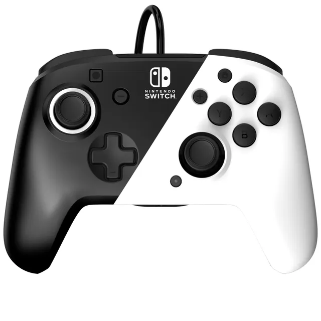 Faceoff Deluxe+ Audio Wired Controller - Black/White - Wired Controller - Nintendo Switch