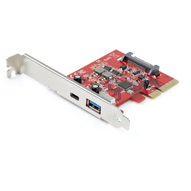 2 portar 10 Gbit/s USB-A &amp,amp, USB-C PCIe-kort - USB 3.1 Gen 2 PCI Express Type C/A-kortadapter för värdkontroller - USB 3.2 Gen 2x1 PCIe