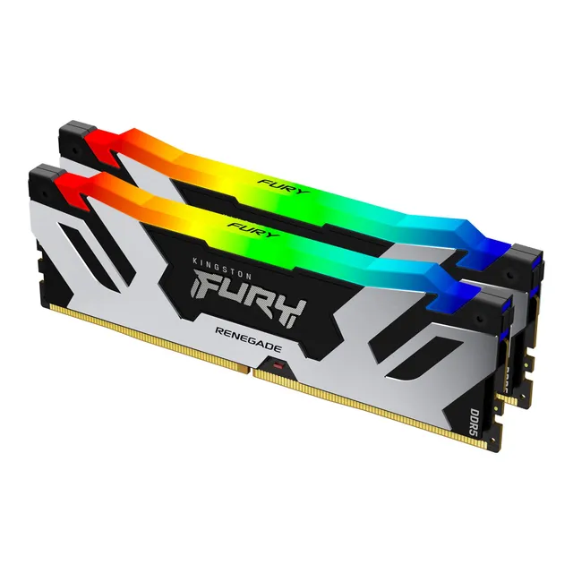 32GB (2x16GB) DDR5 7200MHz CL38 FURY Renegade RGB Silver