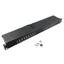 Patchpanel 16-portar Cat6 för 19" rack U1 Svart