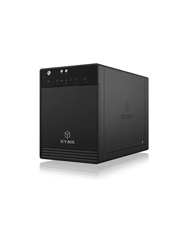 ICY BOX IB-3740-C31 - Hårddiskarray - 4 fack (SATA-600) - USB 3.1 Gen 2 (extern)