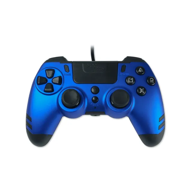 Steelplay Slim Pack - Spelkontroll - kabelansluten - safirblå - för PC, Sony PlayStation 3, Sony PlayStation 4