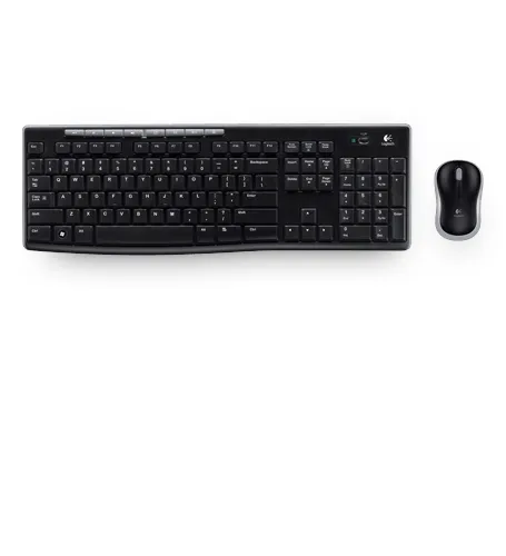 MK270 Wireless Combo - keyboard and mouse set - Czech - Tastatur & Mus set - Tjeckiska - Svart