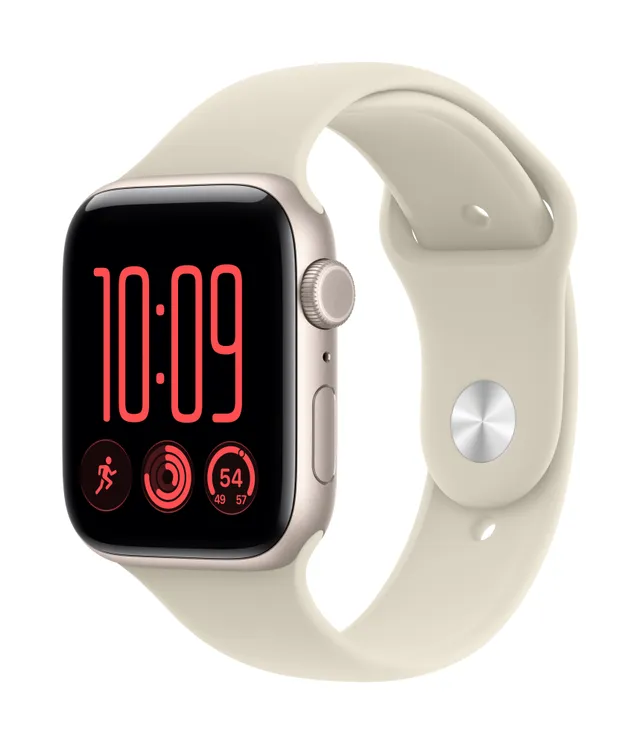 Watch SE 3 GPS + Cellular 44 mm stjärnglans aluminium, sand Sportband - S/M