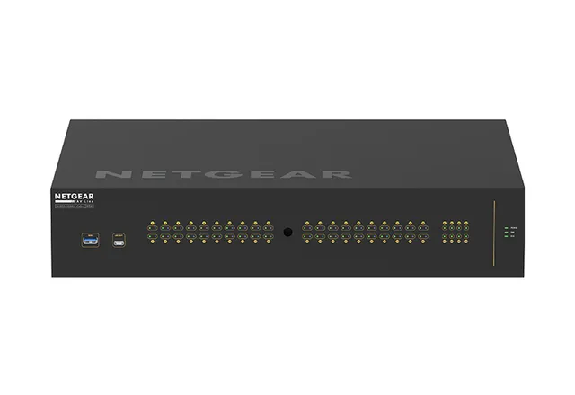 AV Line M4250-40G8XF-PoE++ - Switch - L3 - Administrerad - 40 x 10/100/1000 (PoE++) + 8 x 1 Gigabit / 10 Gigabit SFP+ - sida till sida luftflö