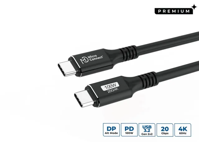 Premium USB - C to C 100W, 20gbps, 0,5m
