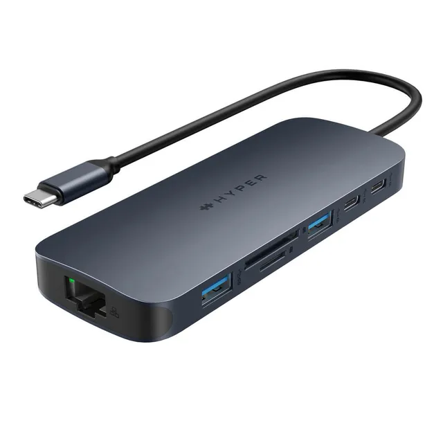 Hyperdrive 10-in-1 USB-C Hub Midnattsblå