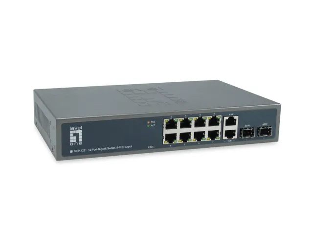 GEP-1221 - switch - 12 ports - unmanaged - rack-mountable