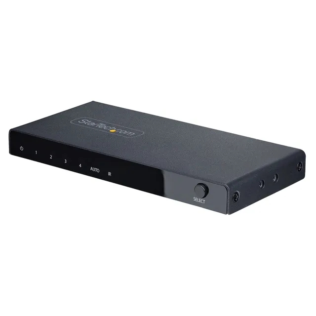 HDMI-switch StarTech 4-port, 8K@60Hz HDMI 2.1, HDR10+, automatisk, inkl. fjärrkontroll