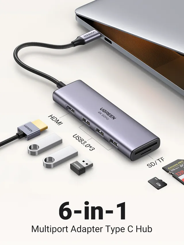 6-in-1 USB-C Hub