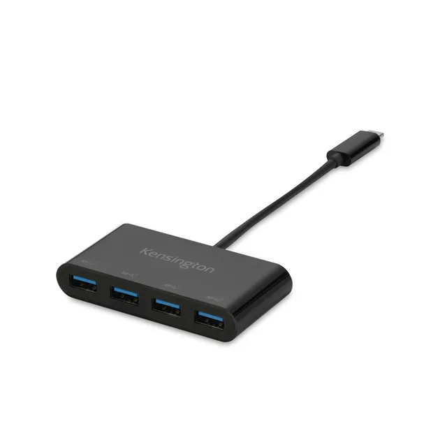 CH1200 USB-C® 10 Gbit/s 4-portshubb USB Hub - 4 porte - Svart