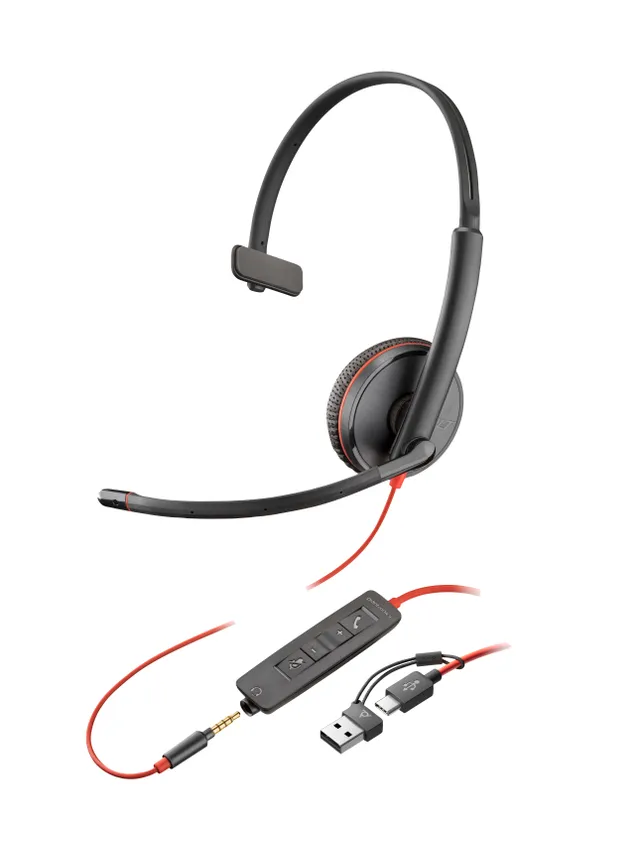 Blackwire 3215 headset, svart
