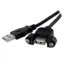 1 ft Panel Mount USB kabel till A - F / M - USB-förlängningskabel