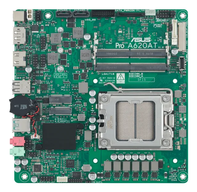 PRO A620AT-CSM Moderkort - AMD A620A - AMD AM5 - DDR5 RAM - Mini-ITX