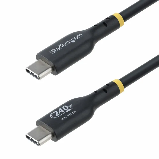 USB-C laddningskabel StarTech Charging Cable, USB 2.0, 240W, 4 meter - Svart
