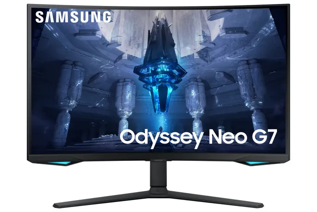 Odyssey Neo G7 S32BG750NP - G75NB Series - QLED monitor - spel - böjd - 32 - 3840 x 2160 4K @ 165 Hz - VA - 350 cd/m² - 1000000:1 - 1 ms - 2xHDMI, DisplayPort - svart