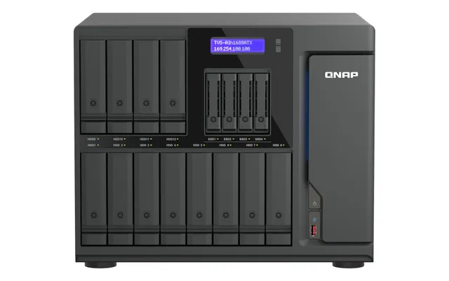 16-Bay QuTS hero NAS 12 x 3.5" SATA+4