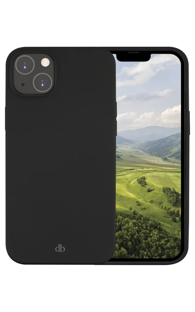 dbramante1928 Greenland - Baksidesskydd för mobiltelefon - 100 % återvunnen plast - nattsvart - för Apple iPhone 14