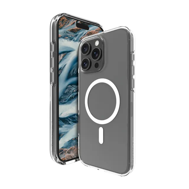 dbramante1928 Iceland Pro - Baksidesskydd för mobiltelefon - MagSafe-kompatibilitet - plast - klar - för Apple iPhone 16 Pro Max