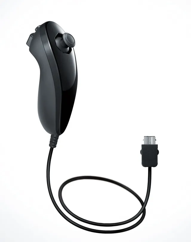 Nunchuck - Black - Wired Controller - Nintendo Wii U