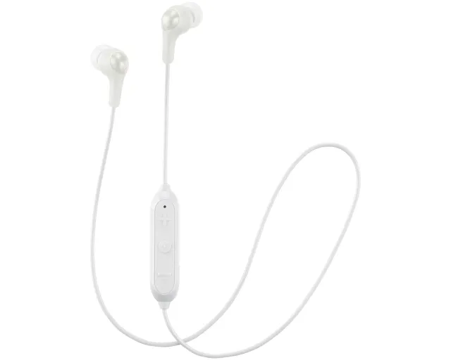 HA-FX9BT - Gumy - hörlurar med mikrofon - inuti örat - Bluetooth - trådlös - vit