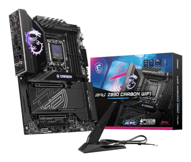 MPG Z890 CARBON WIFI Moderkort - Intel Z890 - Intel LGA1851 - DDR5 RAM - ATX