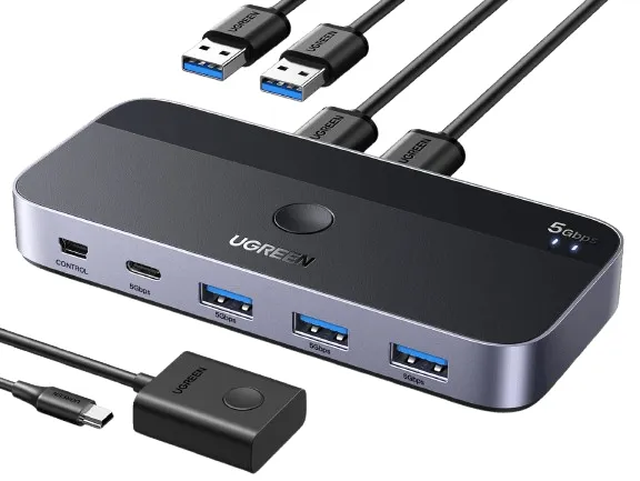 USB 3.0 Sharing Switch 2-in-4