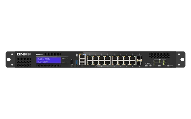 QGD-1600 - Switch - smart - 4 x 10/100/1000 (PoE++) + 10 x 10/100/1000 (PoE+) + 2 x kombinations-Gigabit SFP (PoE+) - rackmonterbar - AC