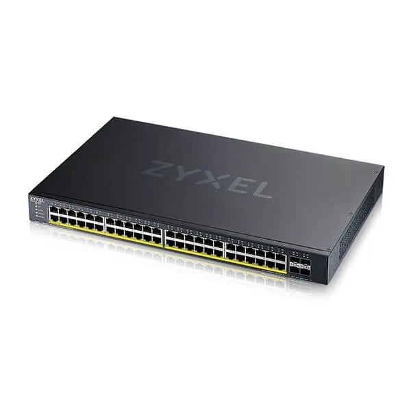 XGS1935-52HP, 48-port GigaLAN PoE 375W + 4x10GbE SFP+, L3 Smart Managed Switch, NebulaFlex