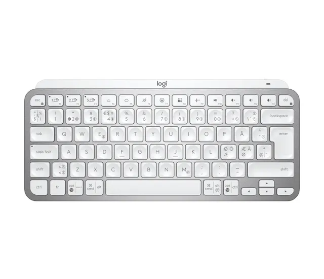 MX Keys Mini for Business - Tangentbord - Nordisk - Grå
