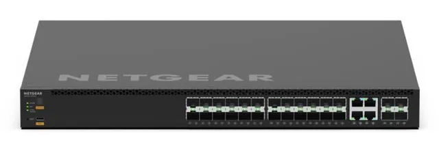 M4350 Series M4350-24F4X - Switch - L3 - Administrerad - 24 x 1/2.5 Gigabit SFP + 4 x kombo 10 Gigabit SFP+ - främre till bakre luftflöde - ra