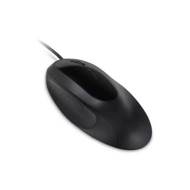 Pro Fit Ergo - Mus - ergonomisk - 5 knappar - kabelansluten - USB - svart - detaljhandel
