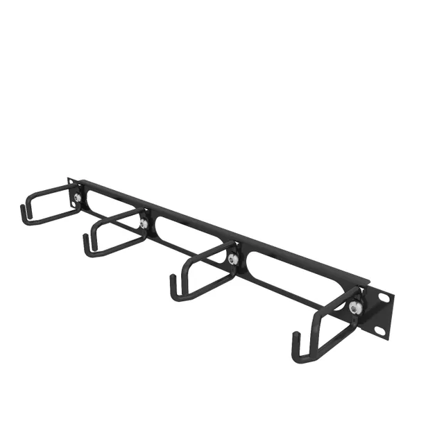 1U Horizontal Cable Organizer With Metal D Rings (QTY 1)