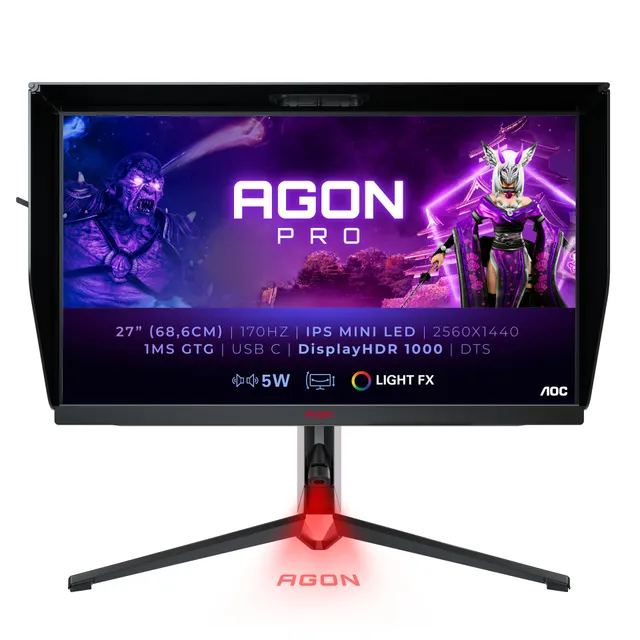 AGON Pro AG274QXM 27″ QHD IPS MINI-LED 170HZ 1ms HDR Gamingskärm