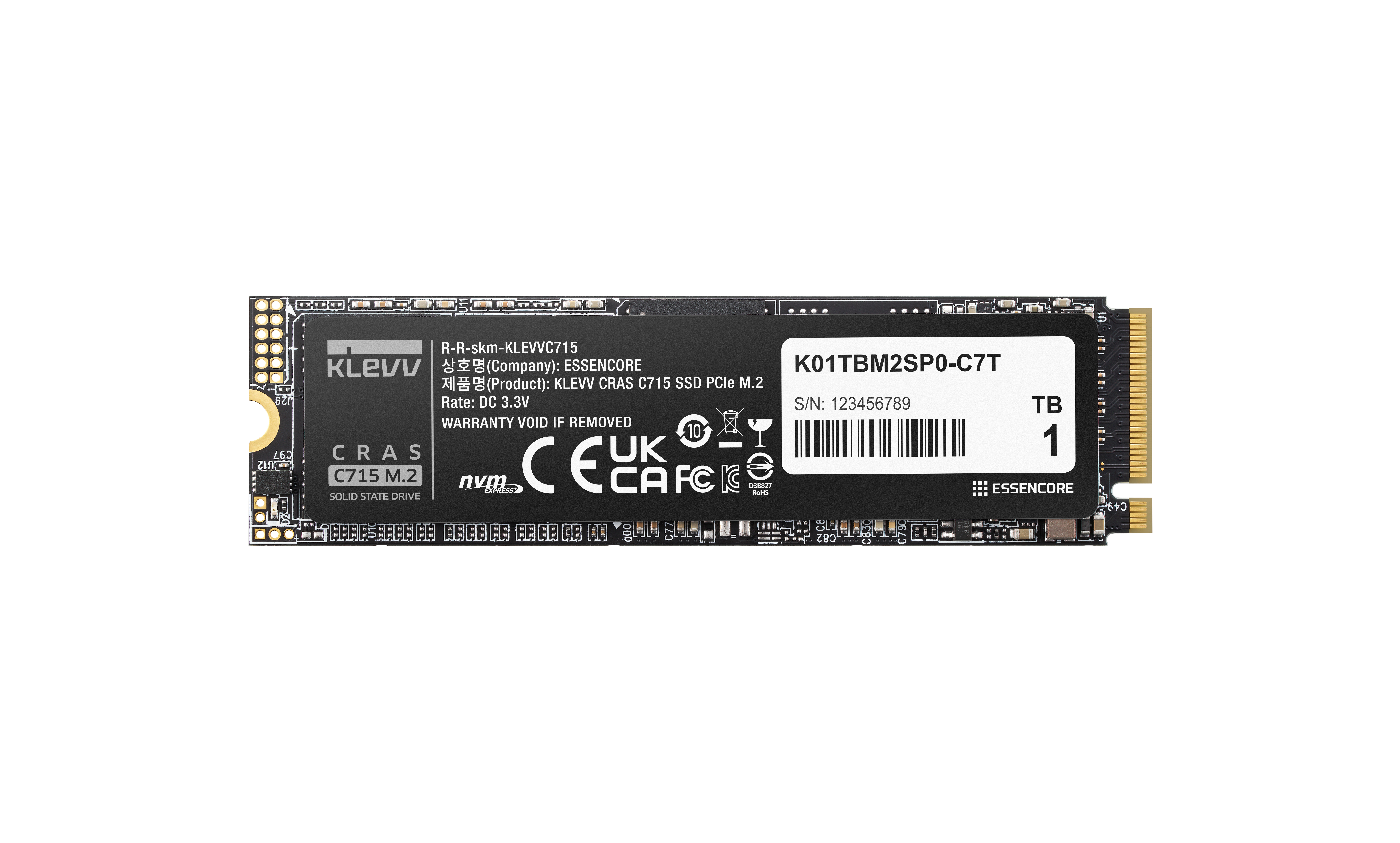 CRAS C715 1TB M.2 PCIe Gen3 NVMe intern SSD