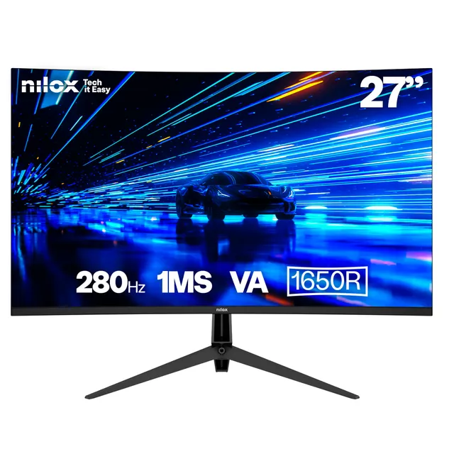 Bildskärm 27" Curved Gaming VA FHD 280Hz 1ms