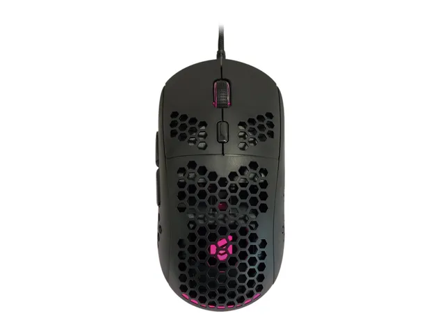 DJEBBEL04B 6D - mouse - honeycomb shell - USB 2.0 - black - Mouse - Optic - 6 knappar - Svart