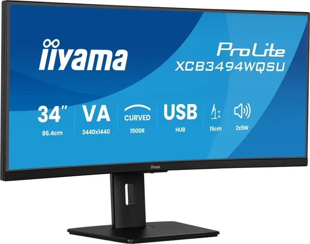 ProLite XCB3494WQSU-B1 - LED-skärm - böjd -