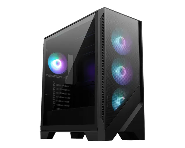 MAG FORGE 320R AIRFLOW - Mid tower - ATX - genomskinlig sidopanel (härdat glas) - ingen strömförsörjning (ATX) - USB/ljud